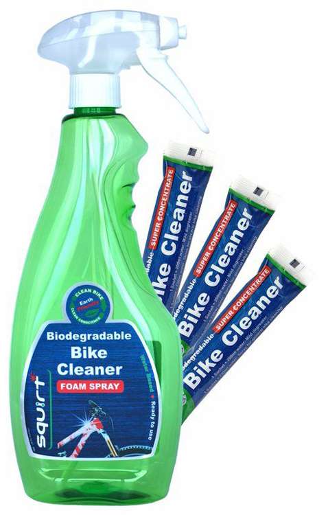 Squirt bio bike wash concentrate 3x30g incl. spray bottle