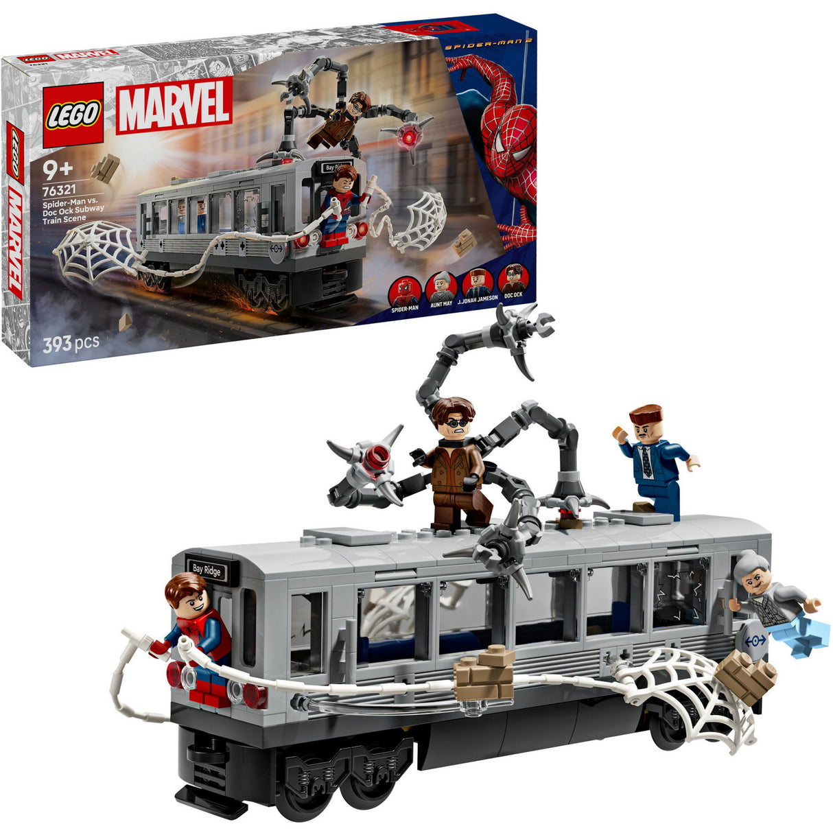 Lego super heroes marvel 76321 spider-man vs doc ock metro scene