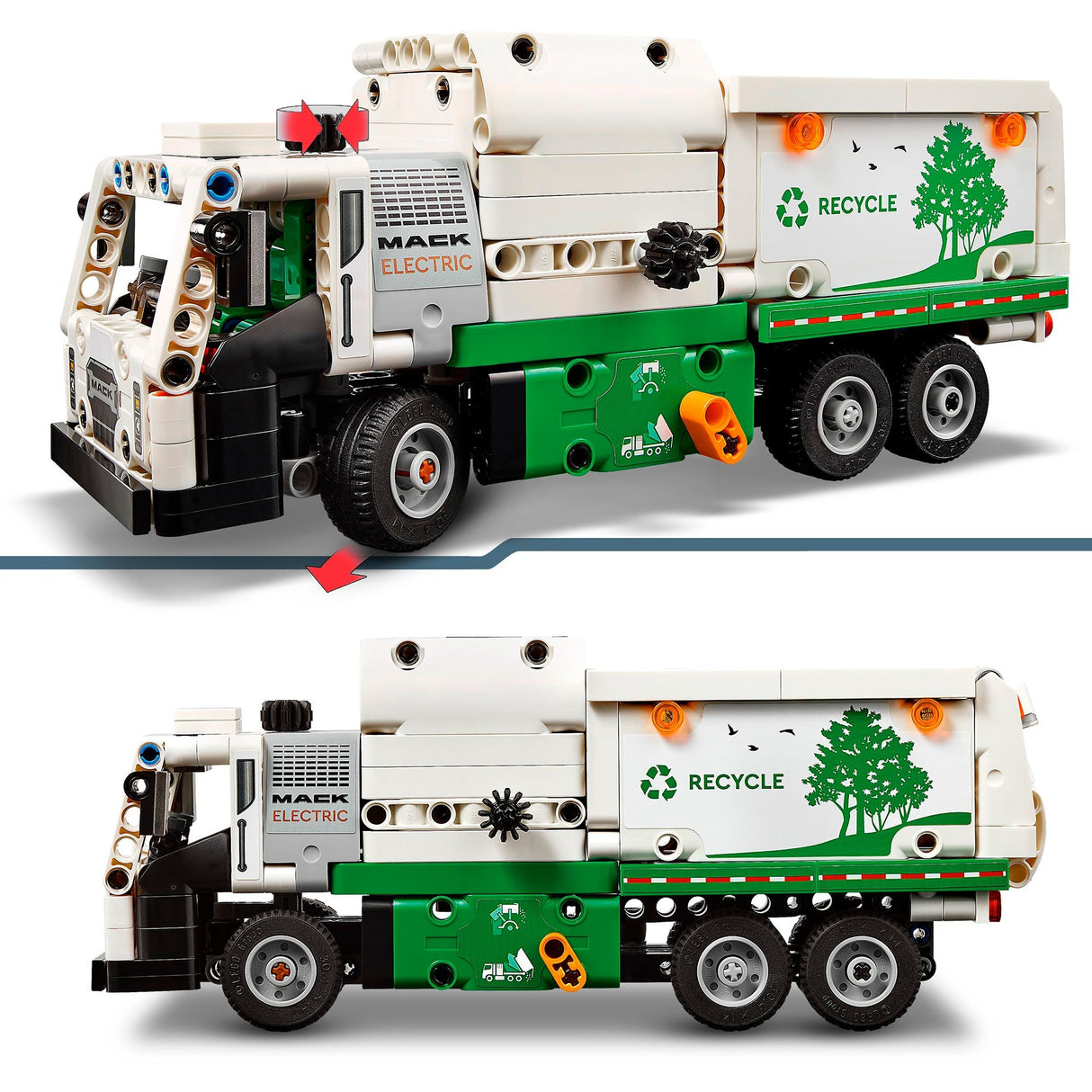 Lego Lego Technik 42167 Mack LR Elektresch Dreckskëscht