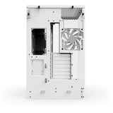 Nzxt h9 flow midi tower behuizing (wit (mat) | 2x usb-a | 1x usb-c | tempered glass)