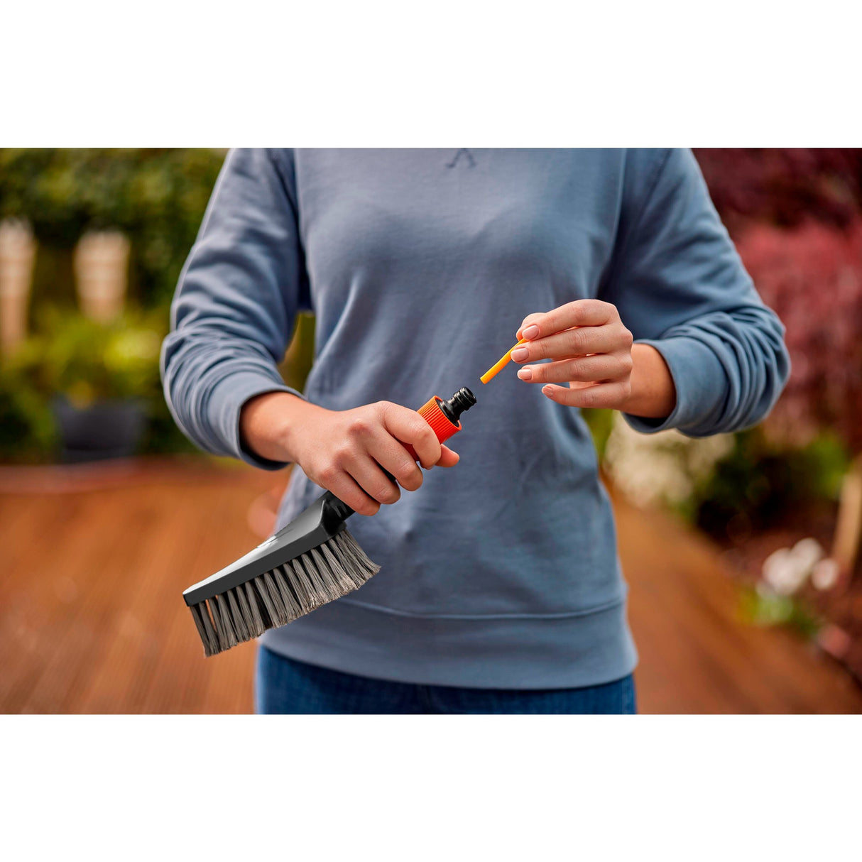 Limpeza do sistema de limpeza Gardena Conjunto com Handbrush S Soft,