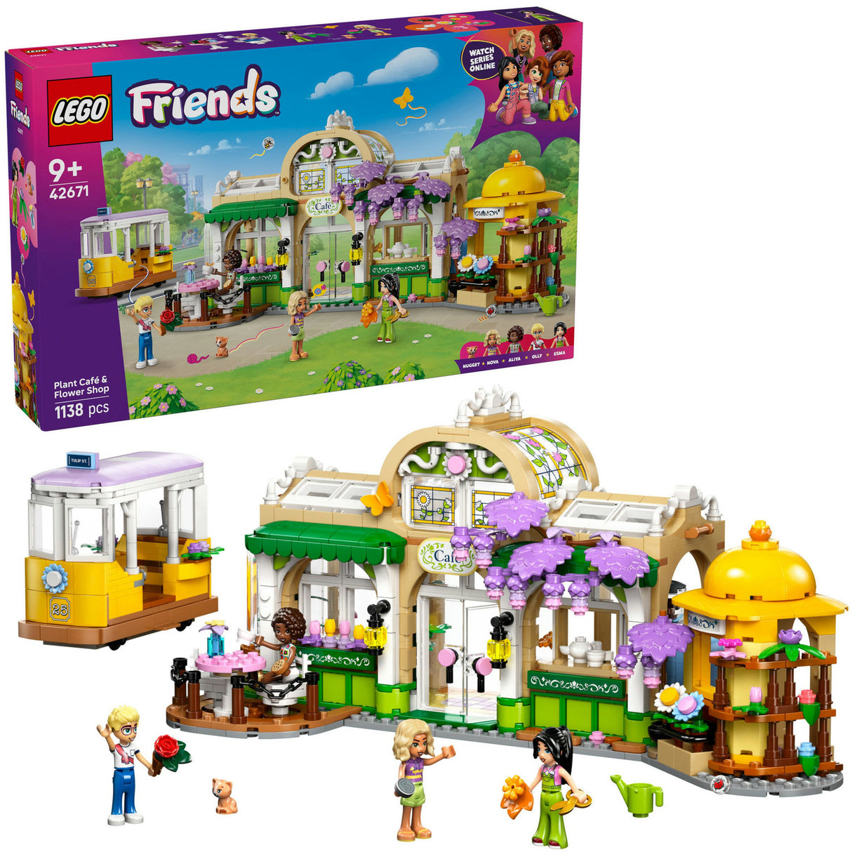 Lego friends 42671 plantecafé og blomsterbutik