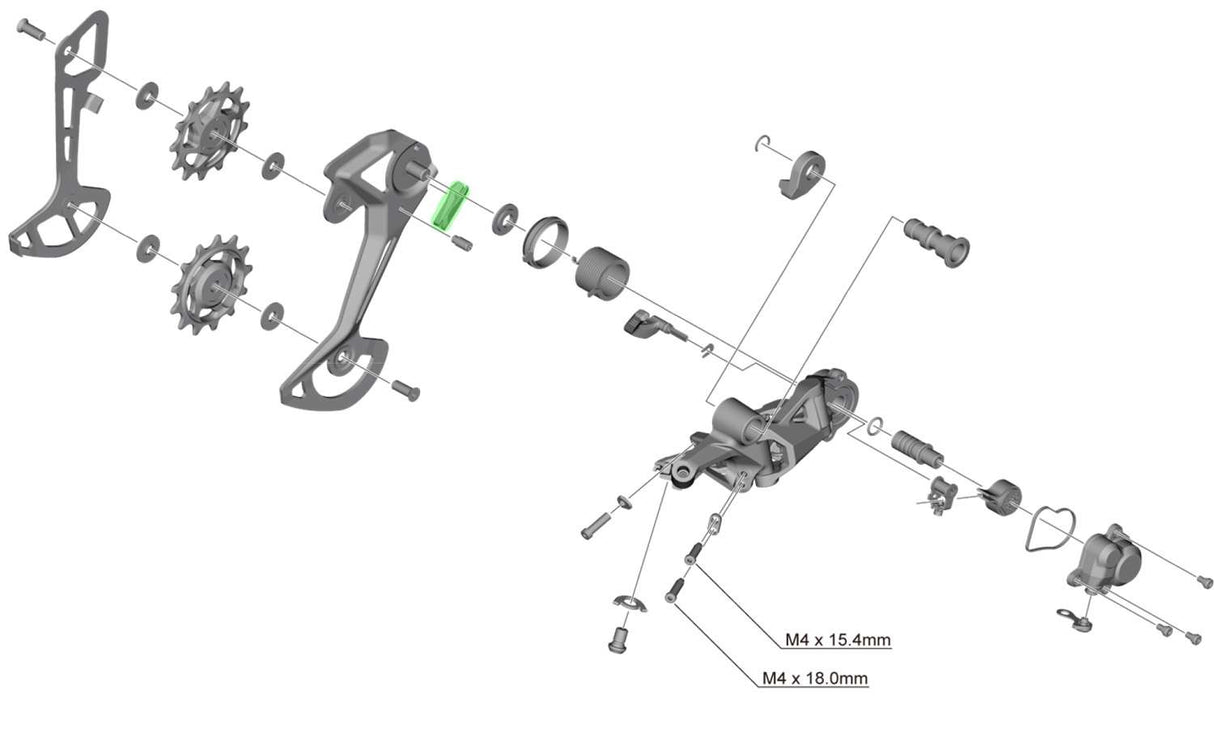Shimano bumper for rd-m8100 8130 rear derailleur