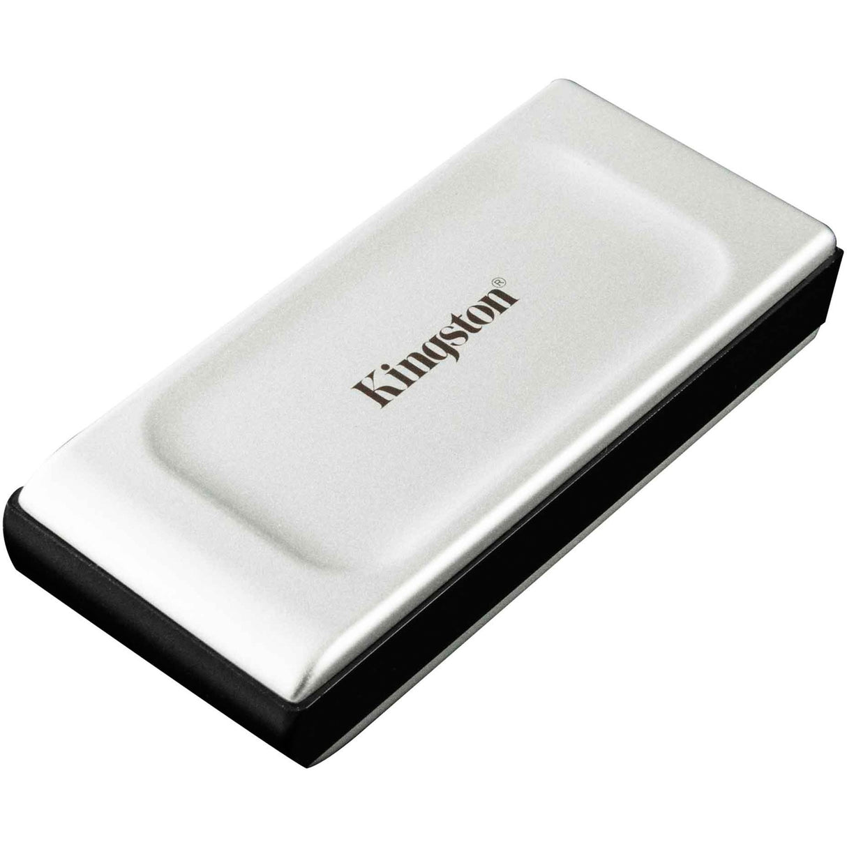 Kingston XS2000 Portable 2 TB External SSD (Silver Black, SXS2000 2000G, USB-C 3.2 (20 Gbit/s))
