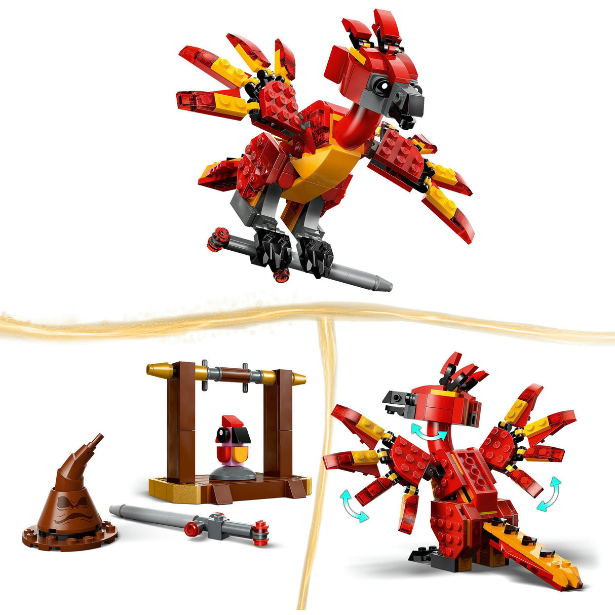 Lego 76448 harry potter felix the phoenix by dumbledore