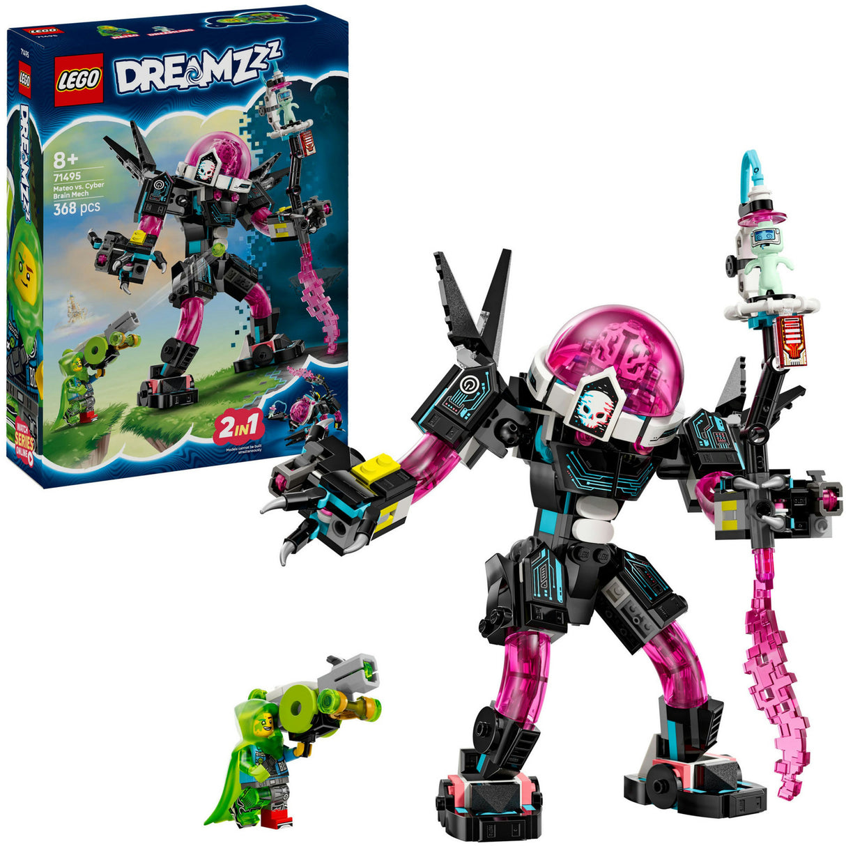 Lego dreamzzz 71495 mateo vs. cyber brain mech