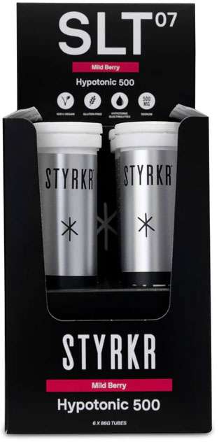 Styrkr slt07 500mg 12 electrolyte effervescent tablets 6er box