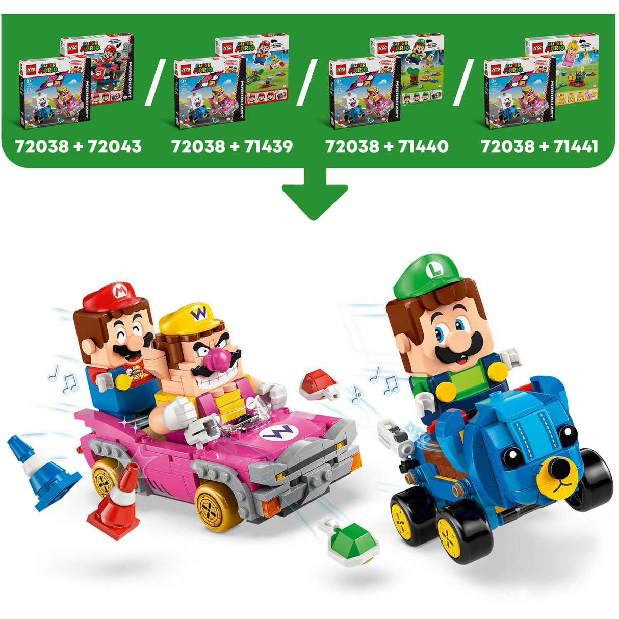 Lego super mario 72038 wario ir king boo