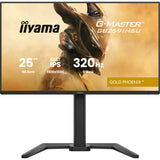 Iiyama g-master gold phoenix gb2591hsu-b1 24.5 gaming monitor (zwart (mat), 320 hz, hdmi, displayport, usb, audio)