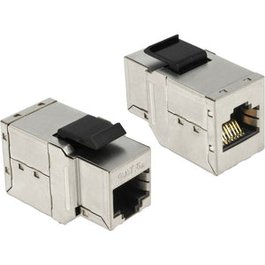 Delock keystone rj45 fe-fe cat6a metal keystone module