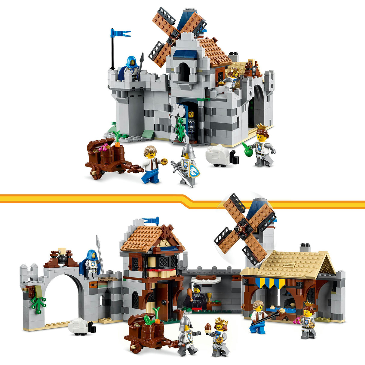Lego creator 31168 middelalderborg med riddere til hest