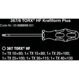 WERA 367 6 TORX HF Chave de fenda Conjunto KraftForm Plus +