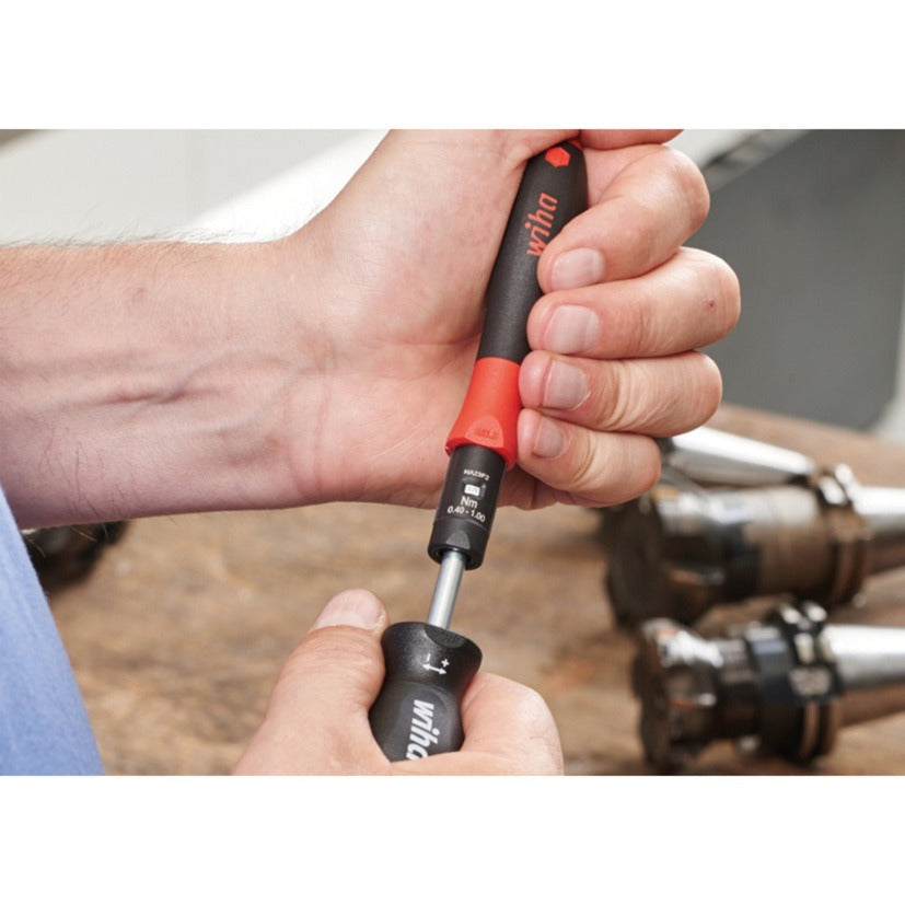 Wiha torque screwdriver torquevario-s (black red, 2-piece, 0.8 - 5 Nm)