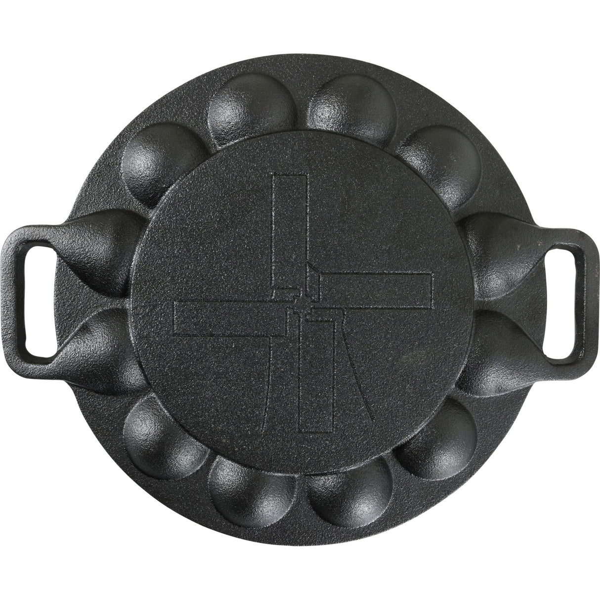 The windmill poffertjespan bak- braadpan (zwart, ø 24 cm)