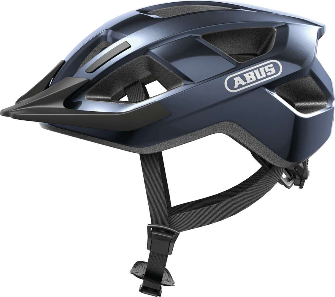 Capacete Abus aduro 3.0 led azul meia-noite l 58-62cm