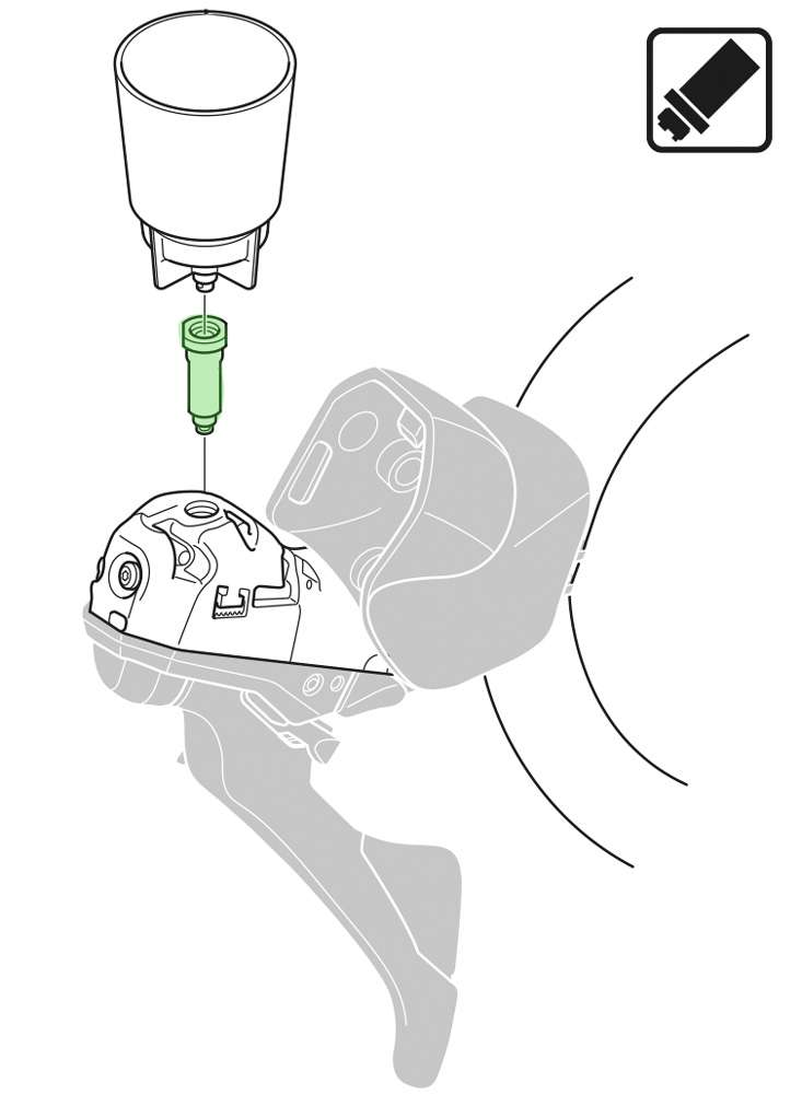 Shimano funnel adapter for st-r9120 r9170 r8020 r8070