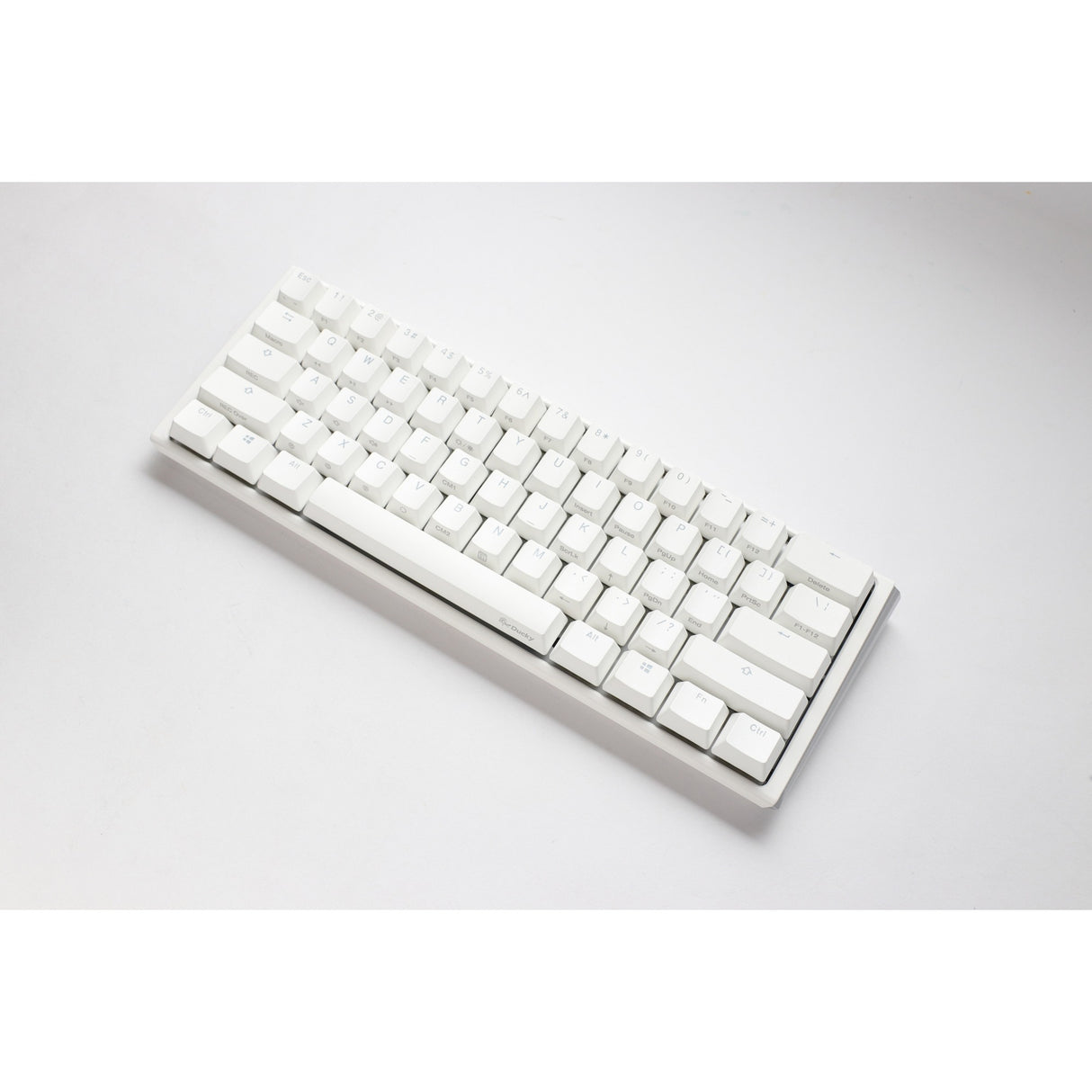 Ducky One 3 Classic Pure White Mini, keyboard (white, US layout, Cherry MX Red, RGB LED, double-shot PBT, hot-swappable, Quack Mechanics, 60%)