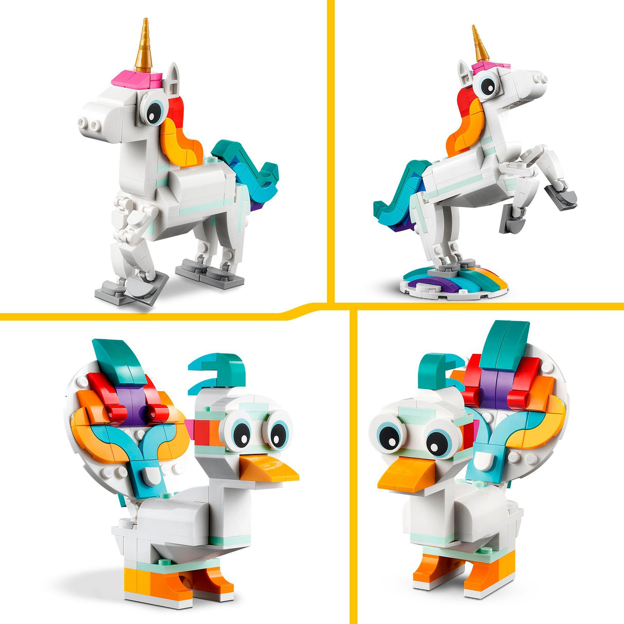 Lego Creator 31140 Licorne magique 3en1