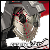 Einhell te-ms 18 8 li-solo accu afkort- verstekzaag afkort- en verstekzaag (rood, accu en oplader niet inbegrepen)