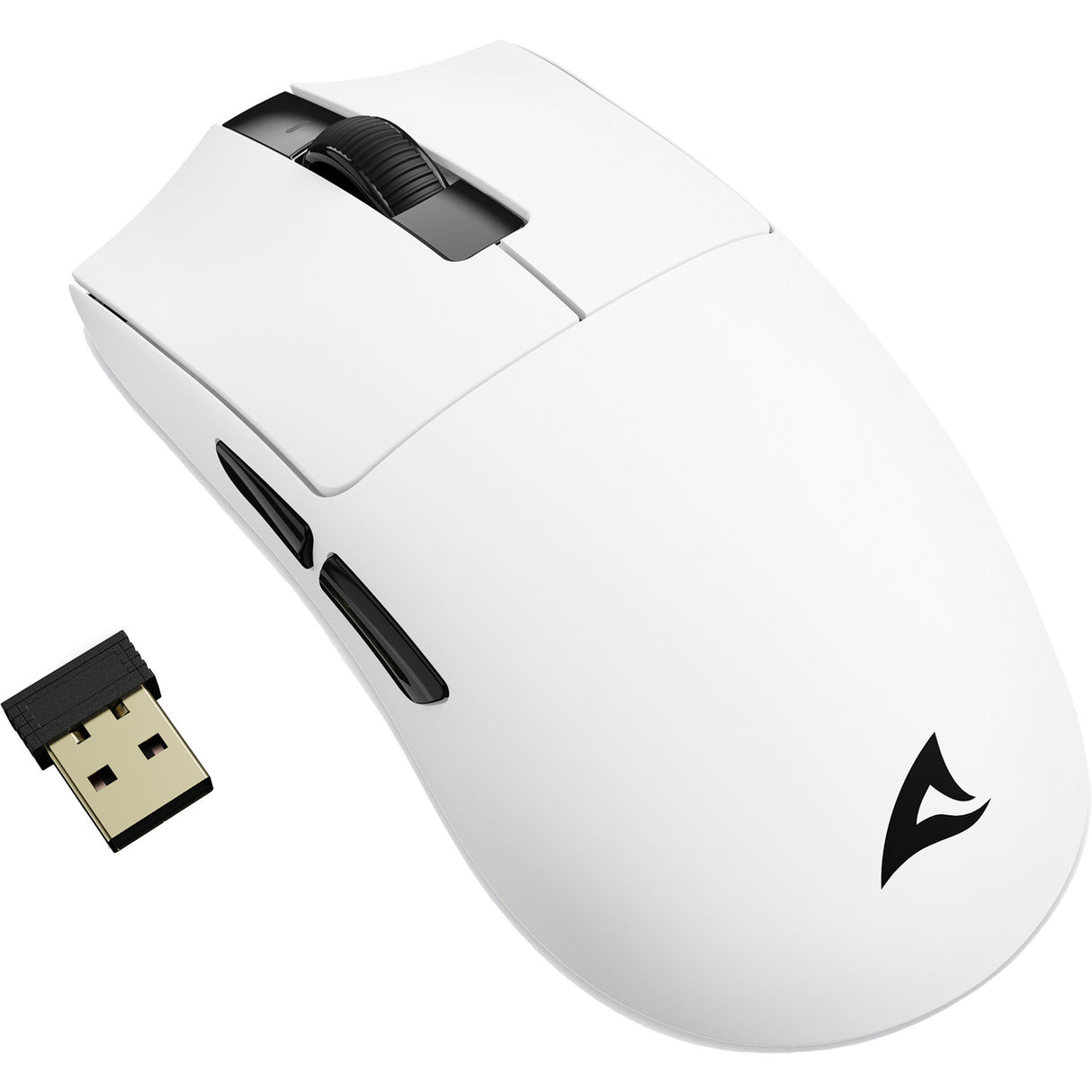 Sharkoon FireGlider One Gaming Mouse (white, 400 - 12,000 dpi, 2.4 GHz USB)