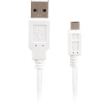 Sharkoon USB-A 2.0 > mikro USB-B laidas (baltas, 1 metras)