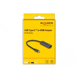 Delock USB-C (male) > HDMI (female) (DP Alt Mode) adapter (grey, 0.2 meters)