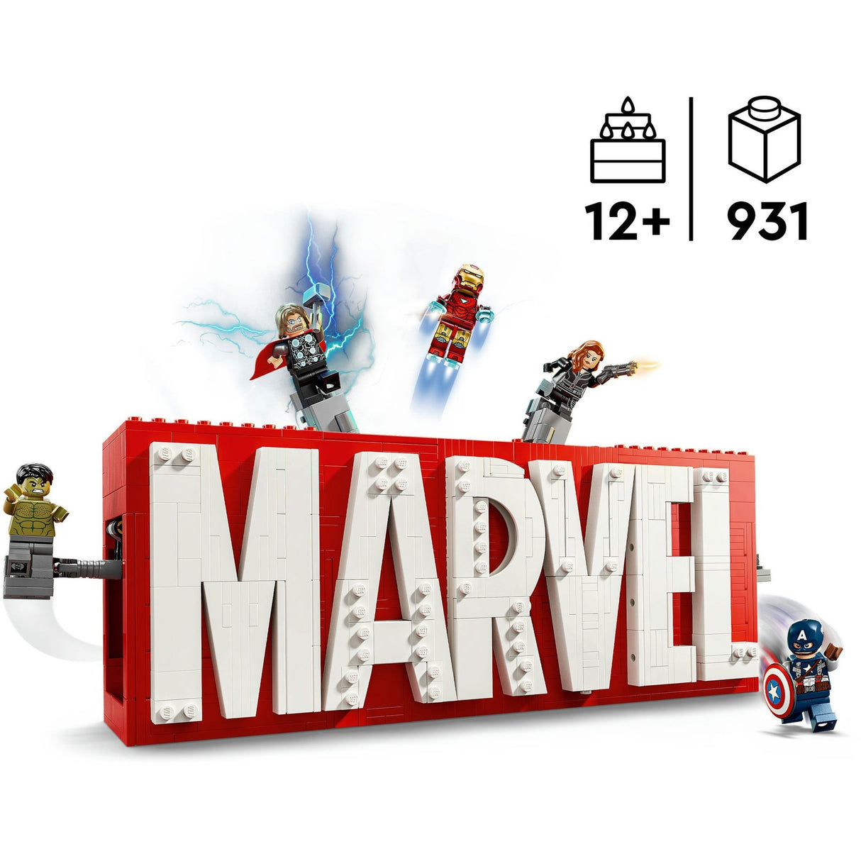 Lego super héroes 76313 marvel logo y minifiguras