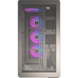 Montech king 15 pro midi tower behuizing (zwart | 2x usb-a | 1x usb-c | rgb | window)