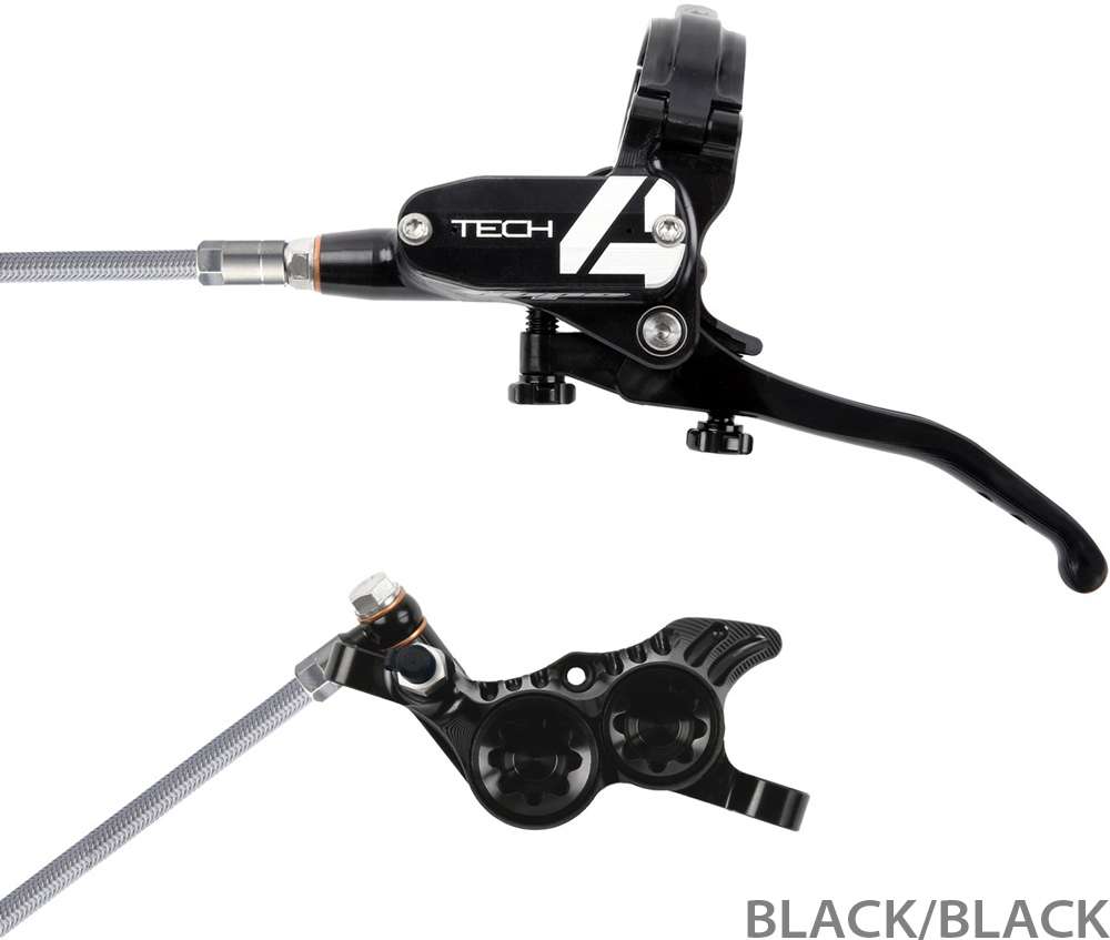 Hope tech 4 v4 steel braided disc brake - lever left
