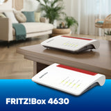 Fritz! Box 4630 Edition International Router (white red, mesh Wi-Fi, 2.5 Gbit/s)