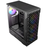 Antec vx320 argb midi tower behuizing (zwart | 3x usb-a | tempered glass)