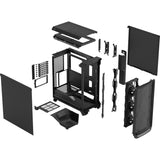 Fractal design meshify 3 midi tower behuizing (zwart | 2x usb-a | 1x usb-c)