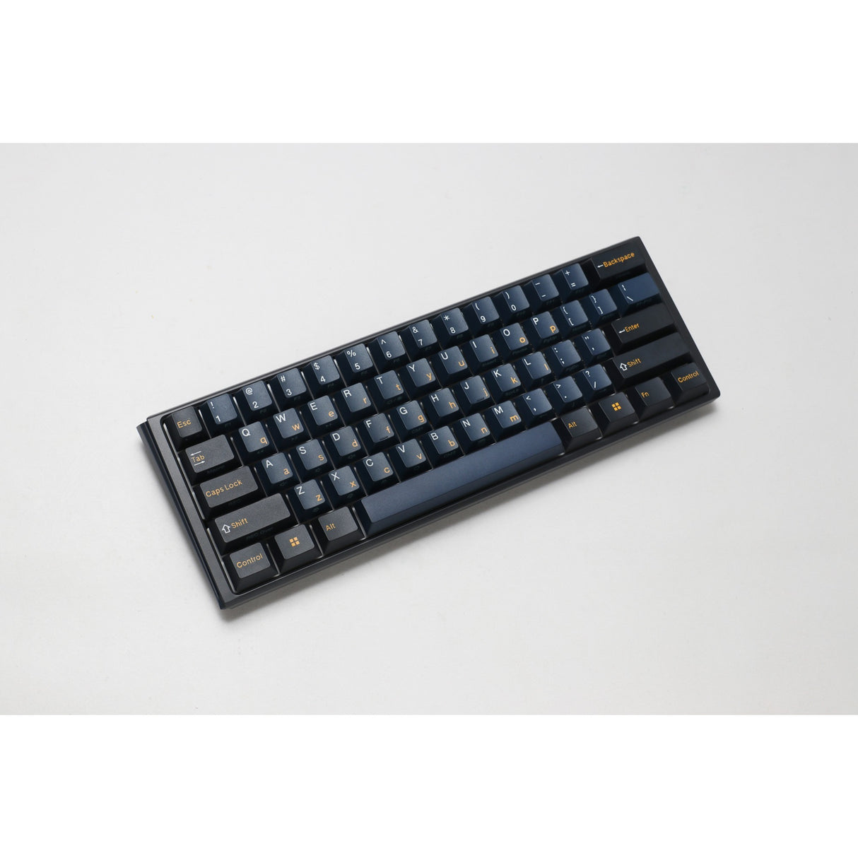 Ducky One 3 Pro Mini, gaming keyboard (black, US layout, Cherry MX2A Blue, RGB LED, double-shot PBT, Quack Mechanics, 60%, hot-swap)
