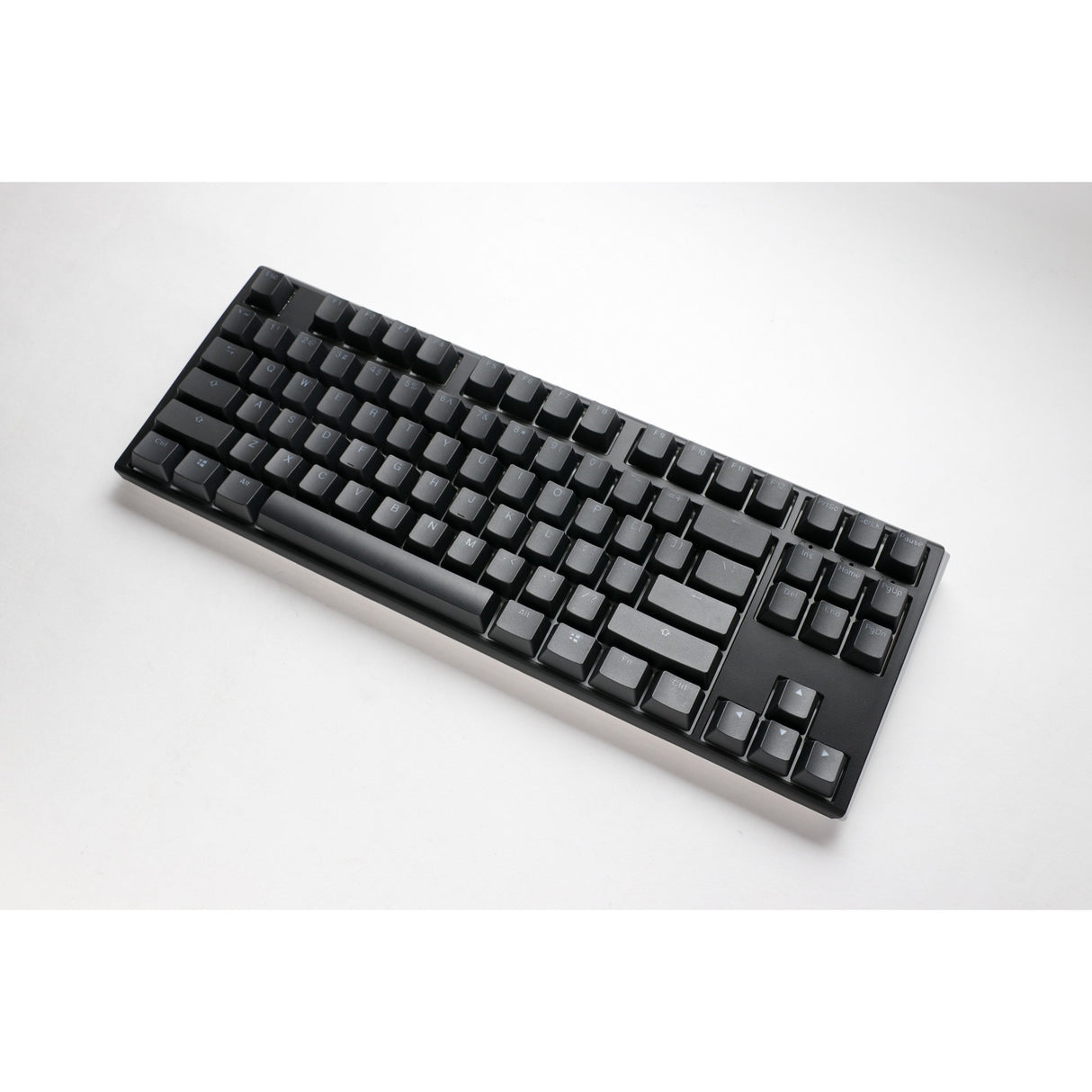 Ducky One 3 Classic TKL, keyboard (black white, US layout, Cherry MX Speed Silver, RGB LED, double-shot PBT, hot-swappable, Quack Mechanics, 80%)