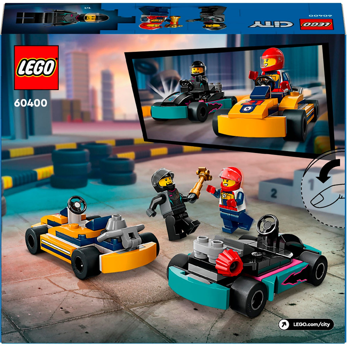 Lego Lego City 60400 kart e corridori