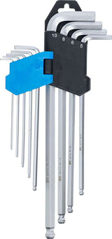 Bgs technic hexagon socket wrench set extra long with ball head 1.5 - 10 mm 9 pcs.