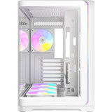 Caixa de torre midi Antec c5 curve argb (branca | 2x USB-A | 1x USB-C | vidro temperado)
