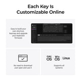 Keychron q5 ultra-m3 8k wireless custom mechanical keyboard (zwart, us lay-out (qwerty), silk pom banana, 96%, rgb, hot swap, 8k, 2.4 ghz | bluetooth 5.2 | usb-c)