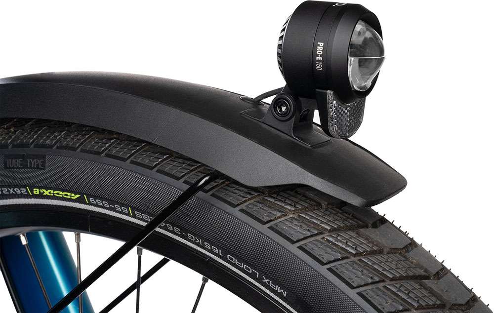 Acid front light holder mudguard for longtail hybrid