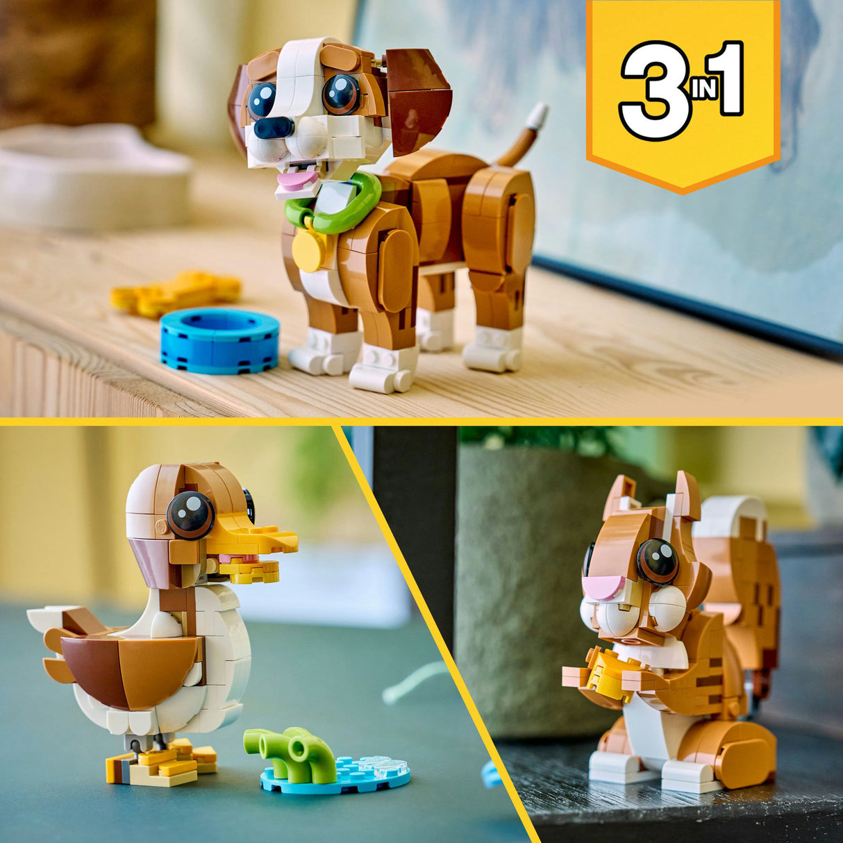 Lego Creator 31382 uroczy, zabawny szczeniak