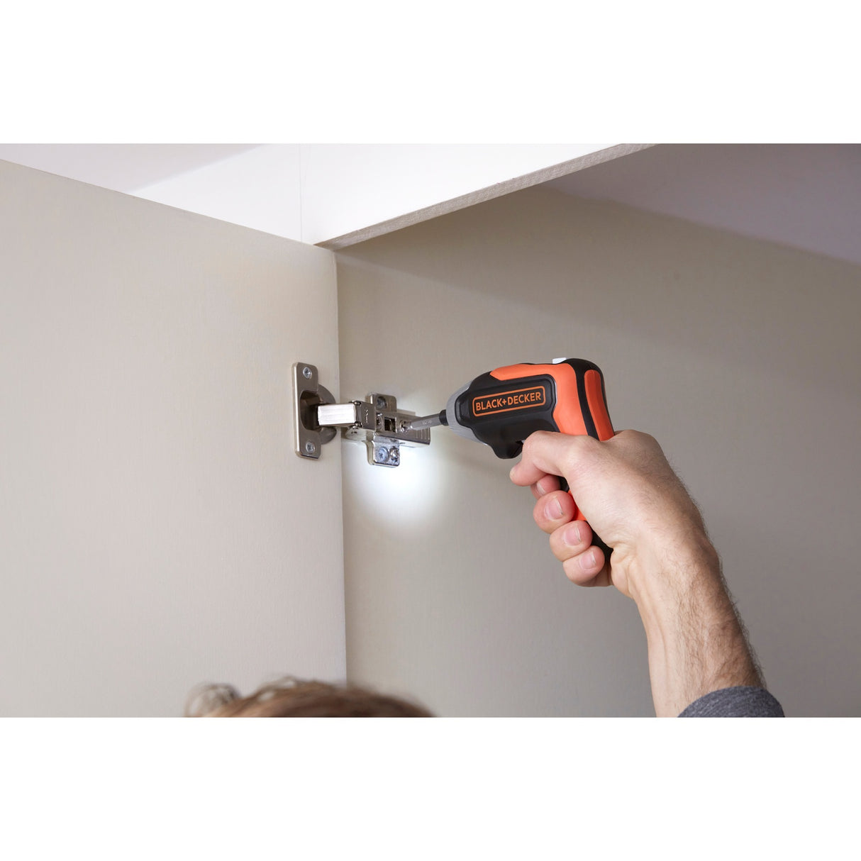 Black+Decker 3.6V Lithium-Ion Rapid Driver Cordless Screwdriver Drill (Orange Black)