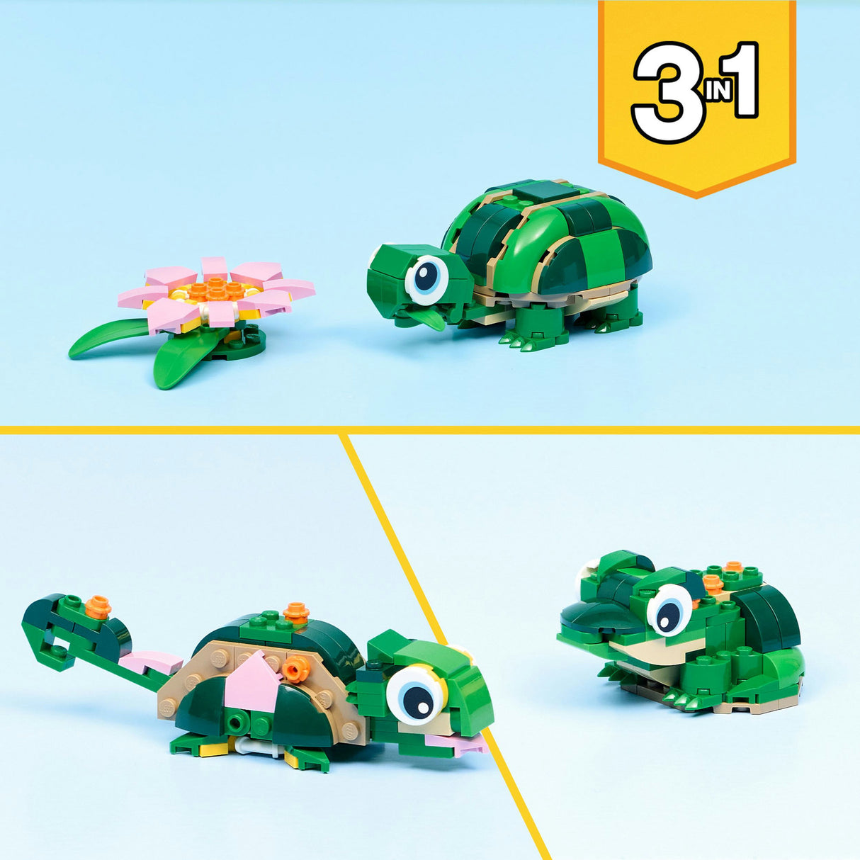Lego creator 31377 želva z vodno lilijo