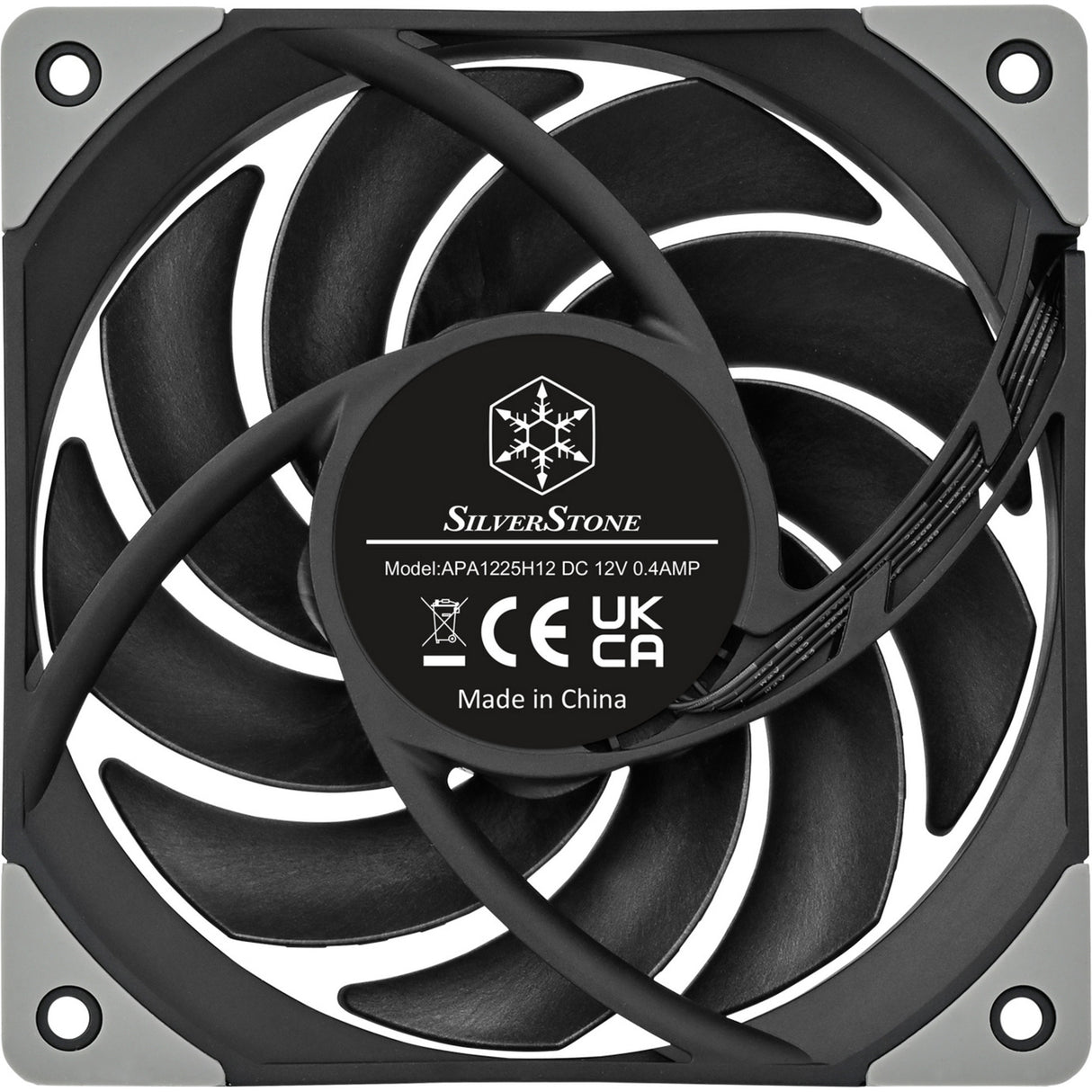 Silverstone fhl120 case fan (zwart, 120 x 120 x 25 mm, pwm)