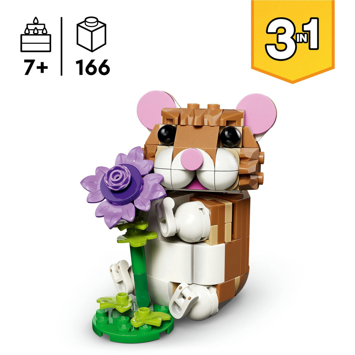 Lego creator 31376 søt hamster med blomst