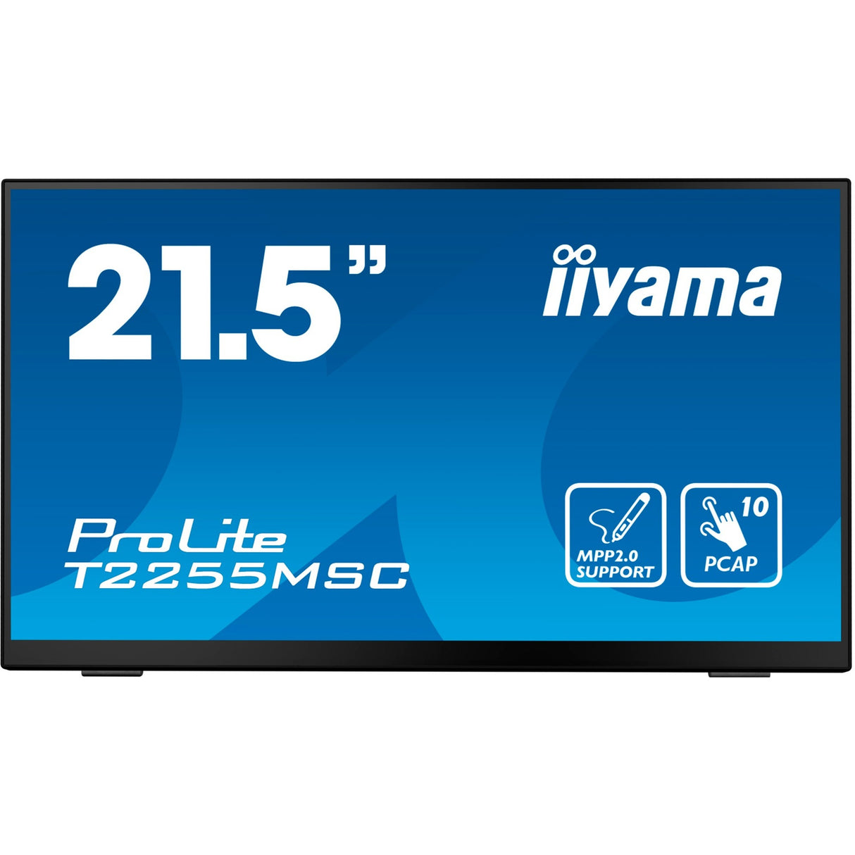 Iiyama Prolite T2255MSC-B1 21.5 monitor (black, HDMI, DisplayPort, 2x USB-A)