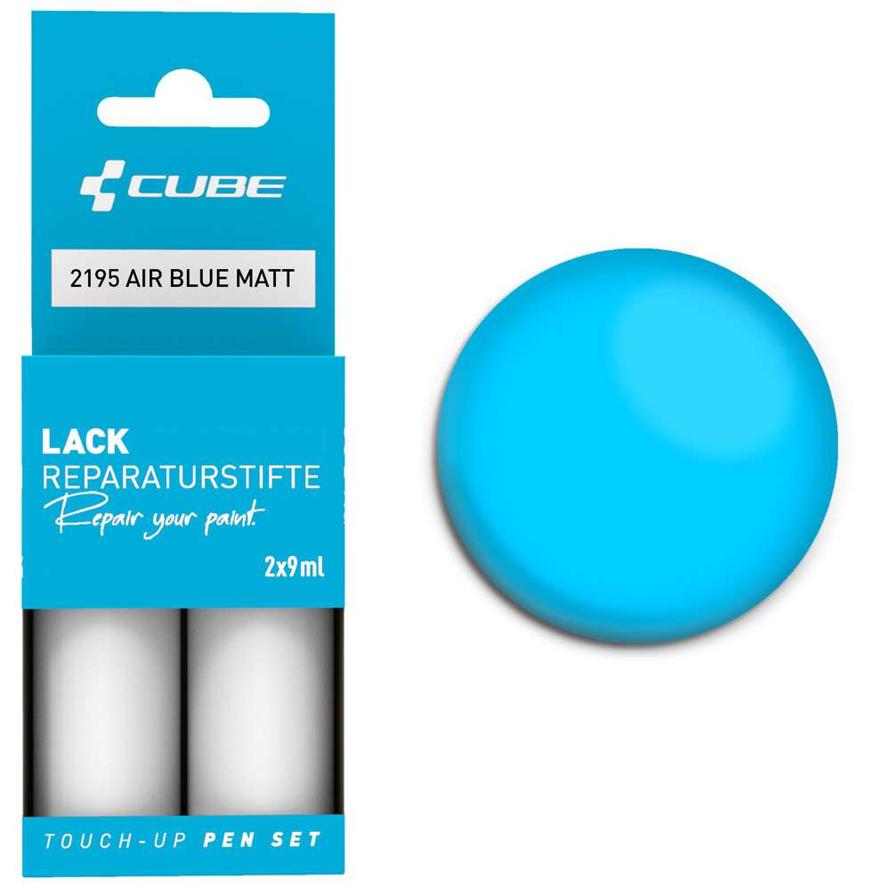 Cube touch-up pen set air blue matt