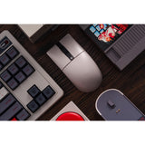 8bitdo retro r8 mouse - n edition (grey red, 50 - 26000 dpi, bluetooth usb-c 2.4 ghz)