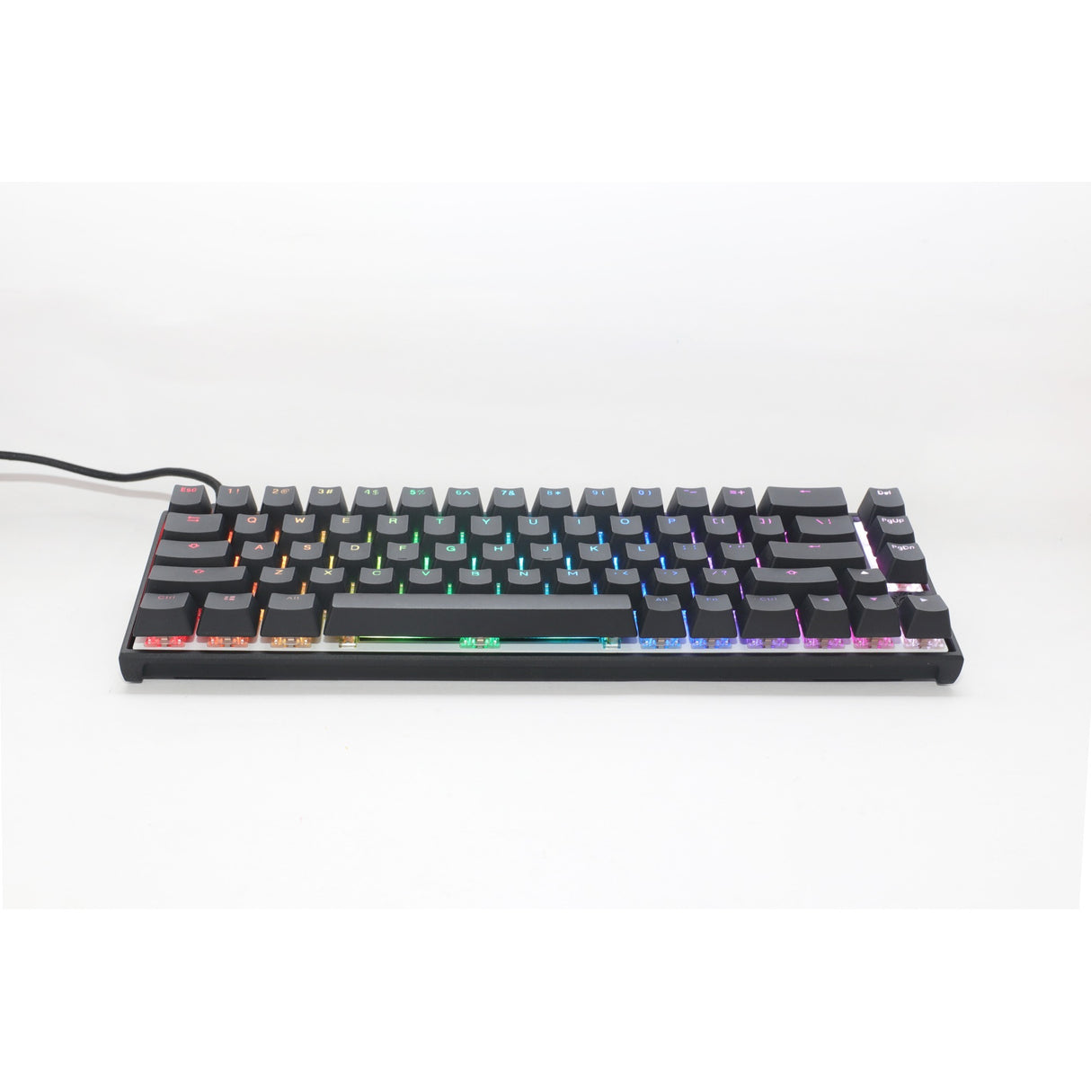 Ducky mecha pro sf, toetsenbord (zwart, us lay-out, cherry mx speed silver, rgb leds, 65%, pbt double-shot)