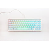Ducky projectd tinker 65 - pom edition met qmk via, toetsenbord (lichtblauw wit, us lay-out, kailh box cream pro, rgb led, double-shot pbt, hot-swappable pom, gasket mount, 65%)