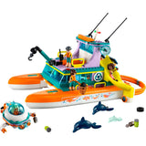 Amigos Lego - brinquedo de construção de barco de resgate marítimo (41734)